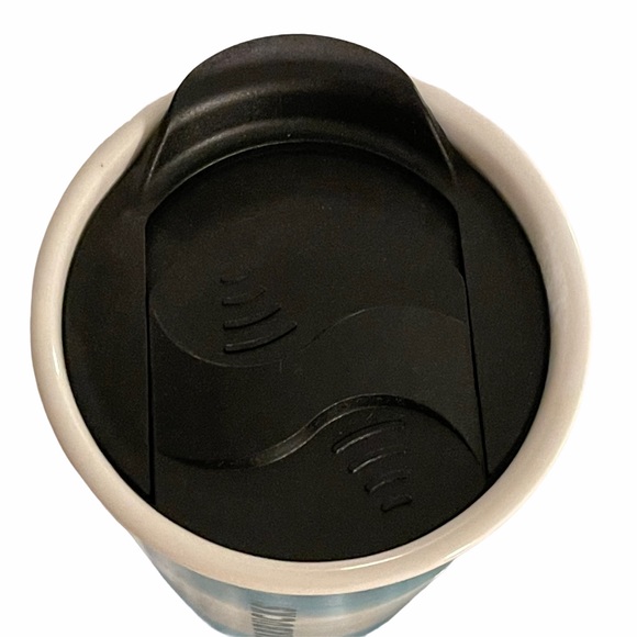 Starbucks Tumbler Ceramic Double Wall Blue White - Picture 3 of 9